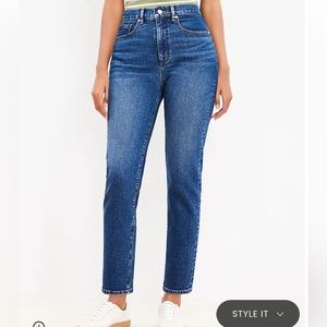 Curvy High Rise Slim Jeans in Dark Wash Petite